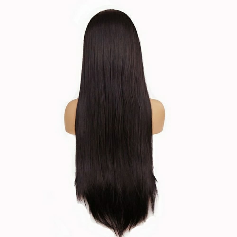 Black Silky Straight Lacefront Wig 24-26 inches!! - Thumbnail 3