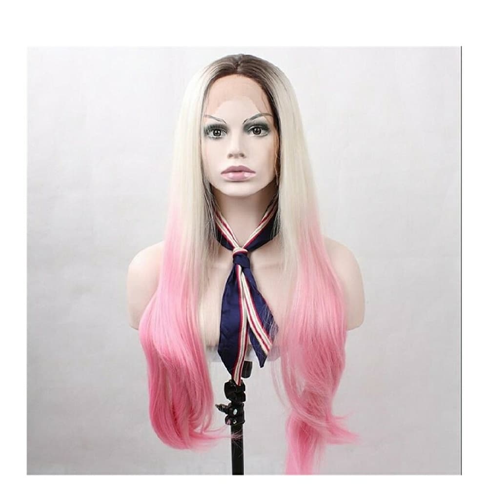 Ombre Pink Blonde Beauty LaceFront Wig Wig 22-26
