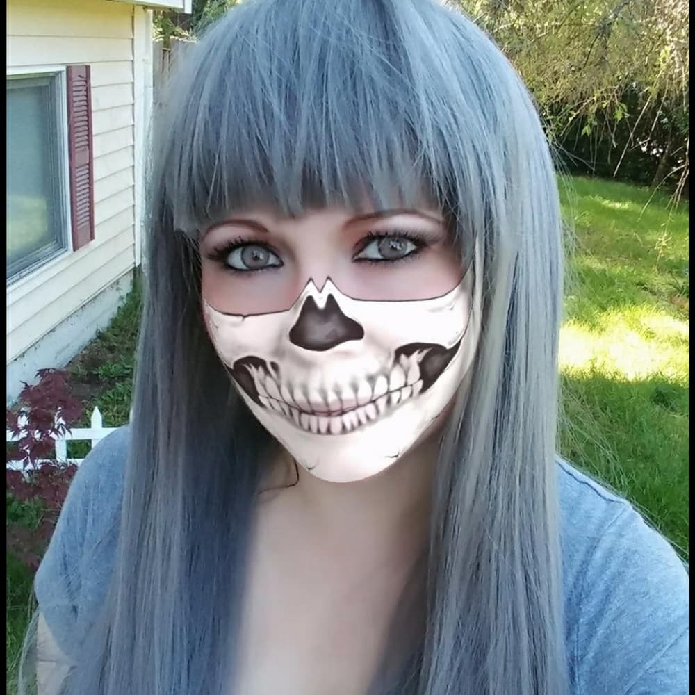 Gray Beauty Wig with bangs