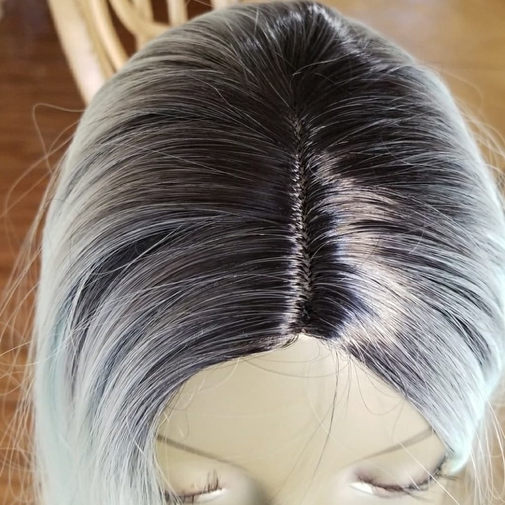 Ombre Mint Green Wig - Thumbnail 3