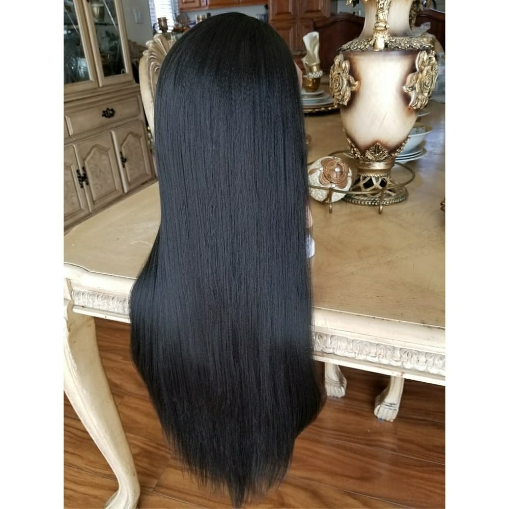 Black Yaki LaceFront Wig 26-30 inches!! - Thumbnail 5