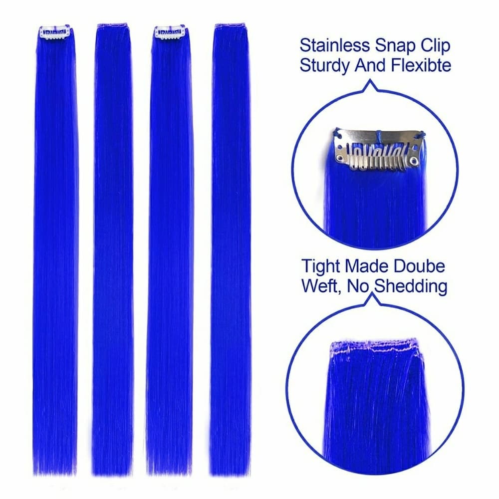 Blue 10 piece clip in Extensions - Thumbnail 2