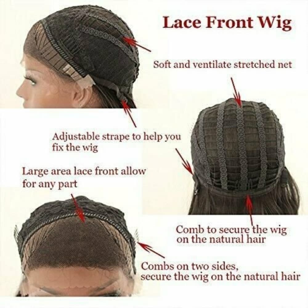 Ombre Blue Lace Front Wig 24-28 inches - Thumbnail 2
