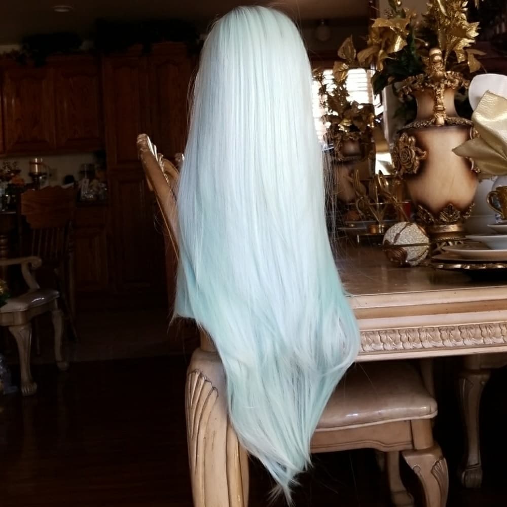 Ombre Mint Green Wig - Thumbnail 6