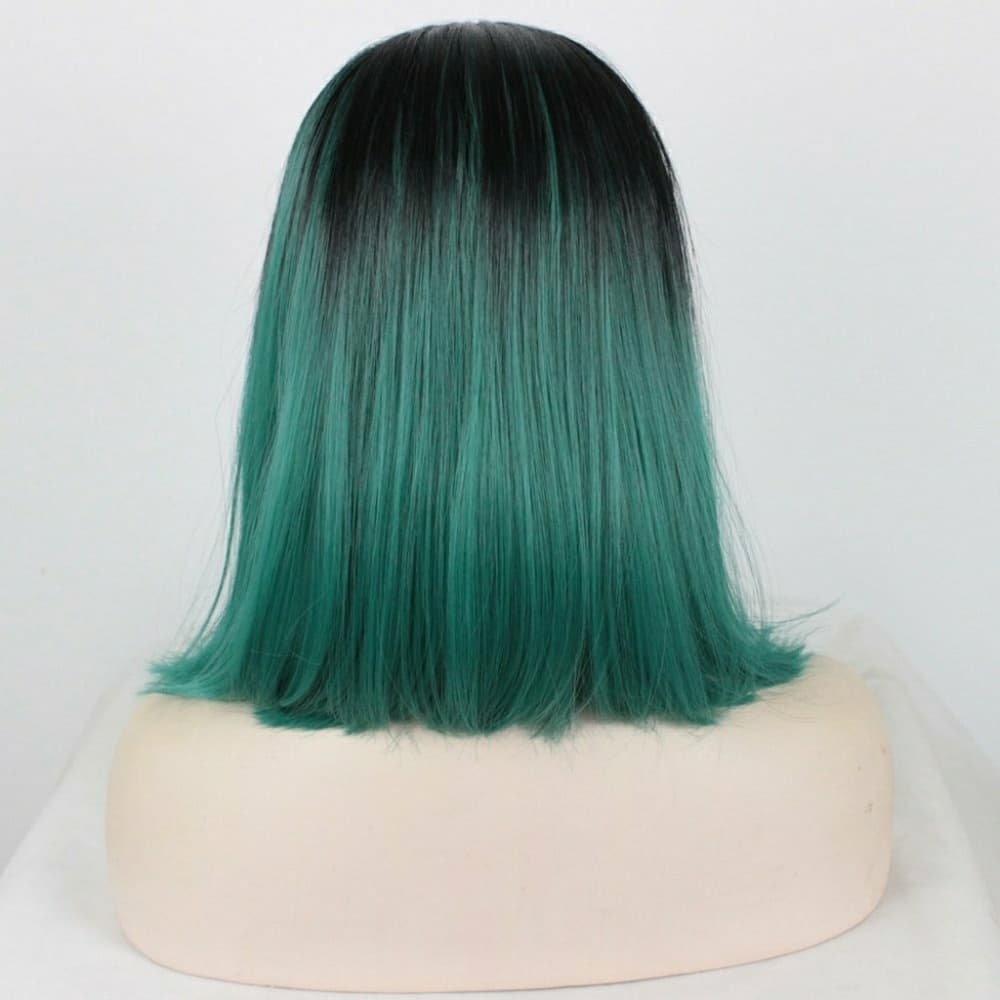 Ombre Green LaceFront Wig - Thumbnail 5