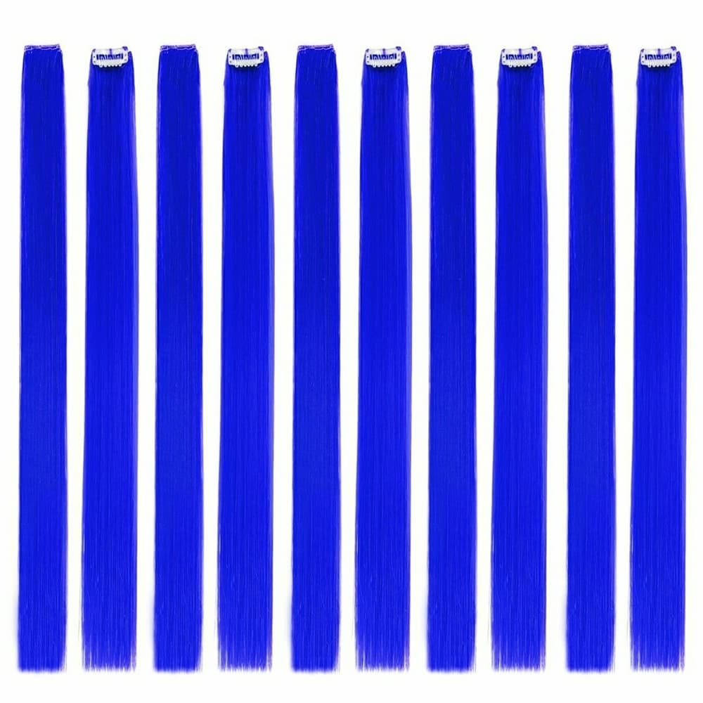 Blue 10 piece clip in Extensions - Thumbnail 4
