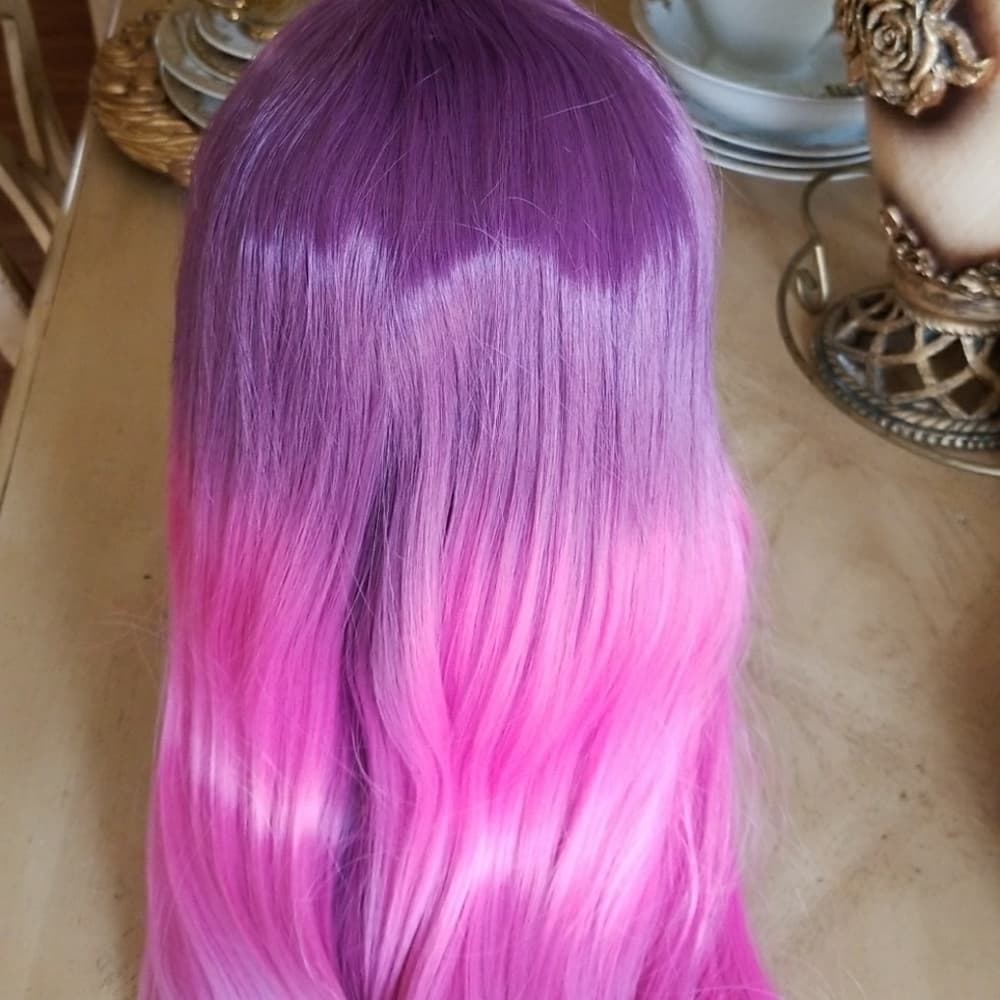 Pink Purple Beauty Lacefront Wig 22-26 inches - Thumbnail 5
