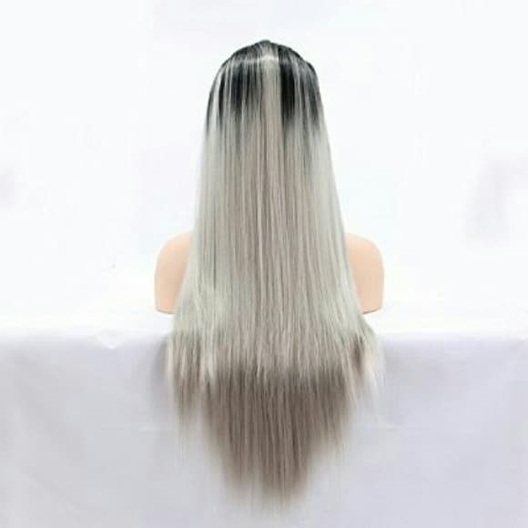 Black Ombre Beauty Lacefront Wig - Thumbnail 2