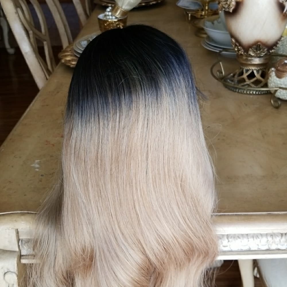 Ombre Blonde Beauty LaceFront Wig Wig 22-26 inches - Thumbnail 2