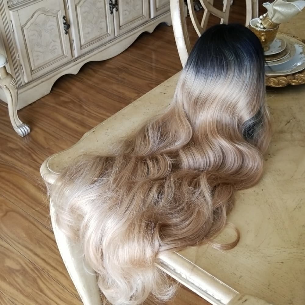 Ombre Blonde Beauty LaceFront Wig Wig 22-26 inches - Thumbnail 5