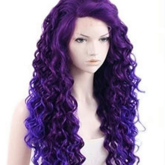Beautiful Purple Doll Lace Front Wig 26-28 inches - Thumbnail 2