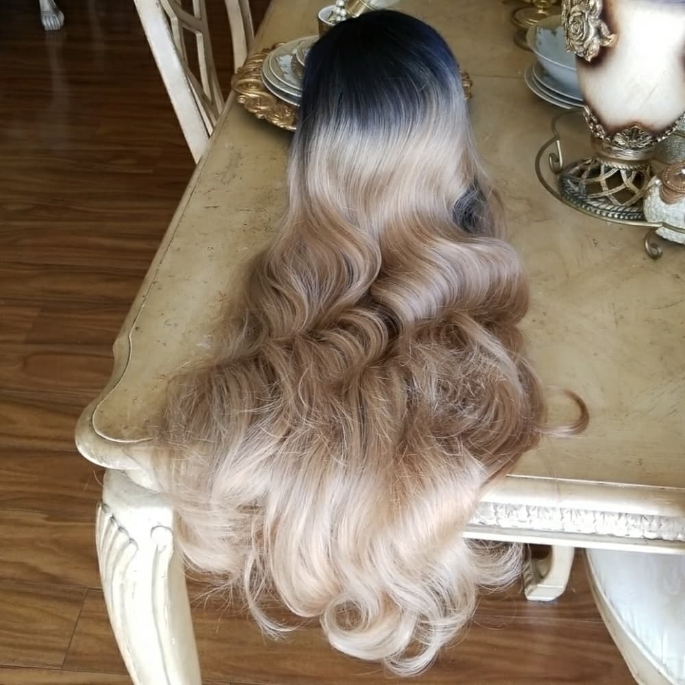 Ombre Blonde Beauty LaceFront Wig Wig 22-26 inches - Thumbnail 4