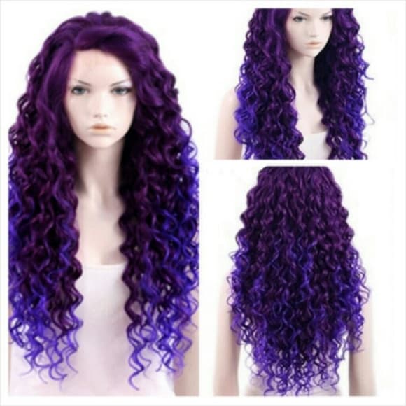 Beautiful Purple Doll Lace Front Wig 26-28 inches - Thumbnail 4