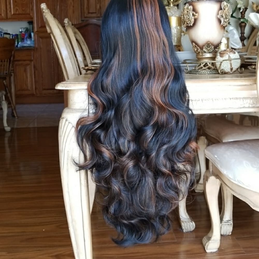 Bodywave Beauty LaceFront Wig #1b/30 22-26 inches! - Thumbnail 3