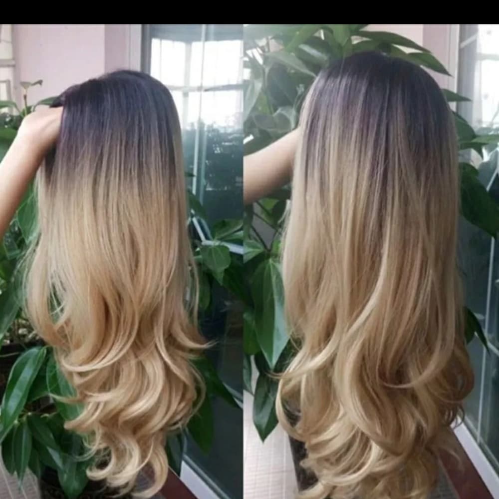Ombre Blonde Full Wig - Thumbnail 2