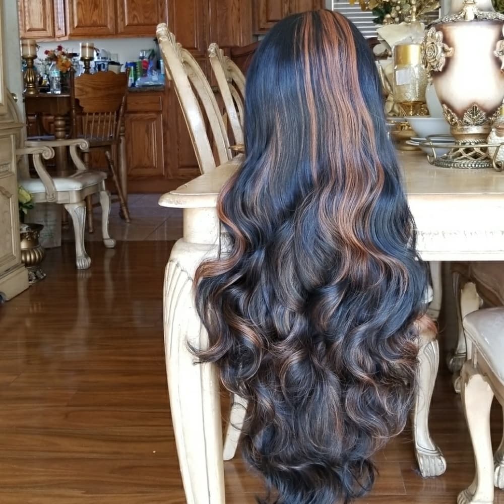 Bodywave Beauty LaceFront Wig #1b/30 22-26 inches! - Thumbnail 8