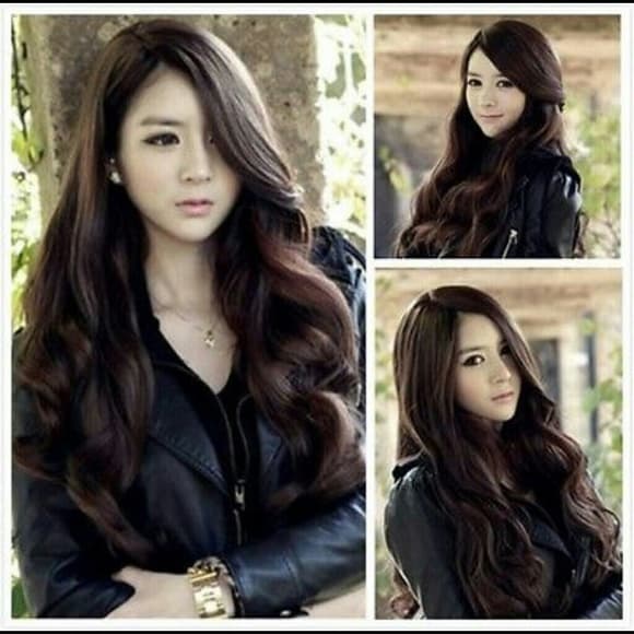 Beautiful Curly Brown Wig Dark Brown or Black! - Thumbnail 4