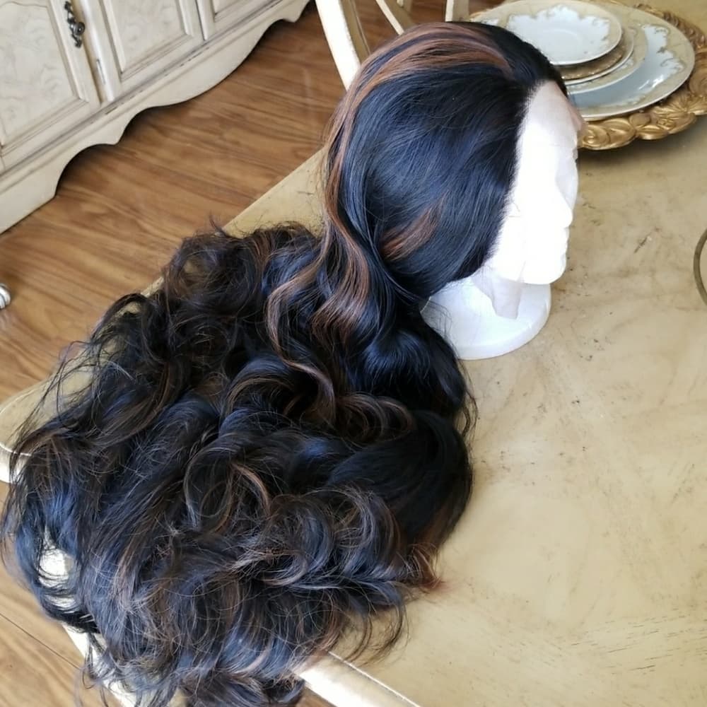 Bodywave Beauty LaceFront Wig #1b/30 22-26 inches! - Thumbnail 7