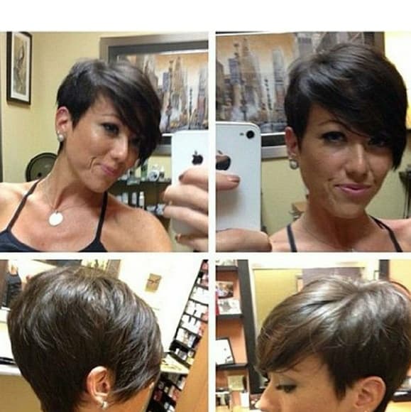 Human Hair Pixie Beauty Wig #1b - Thumbnail 7