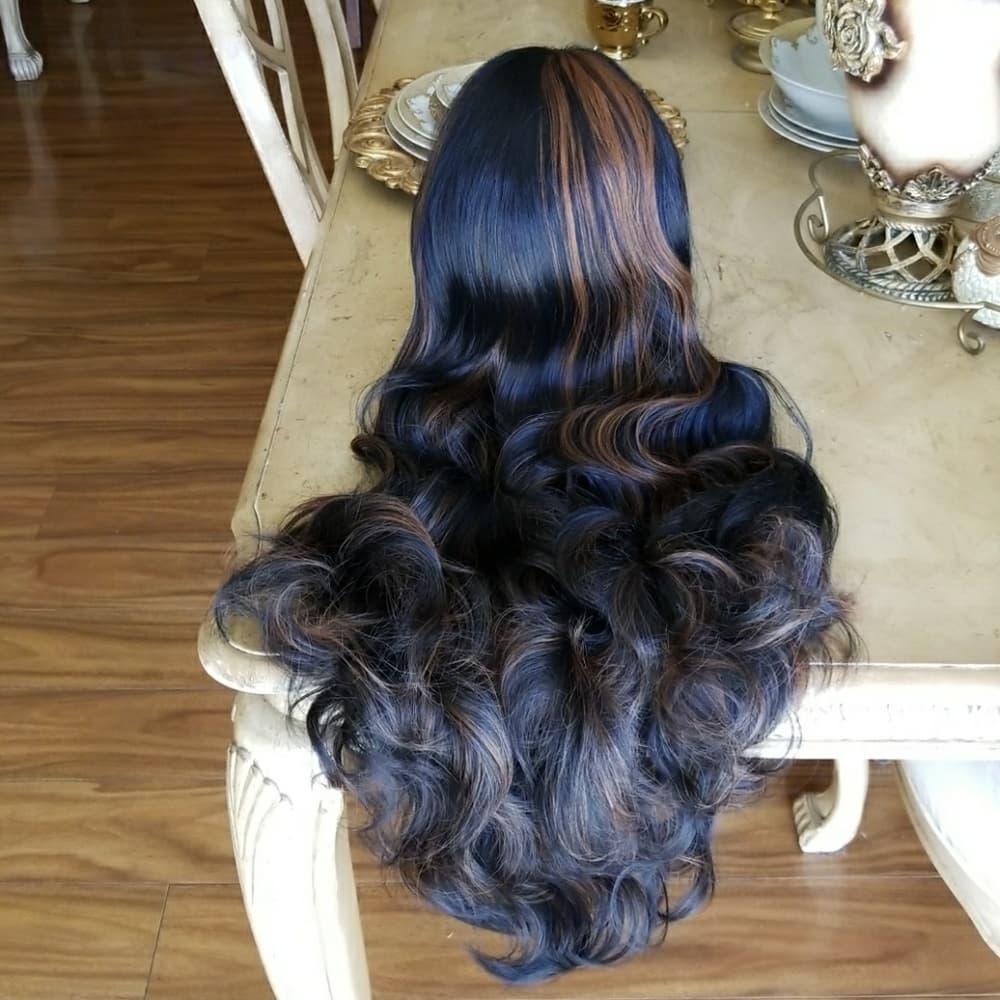 Bodywave Beauty LaceFront Wig #1b/30 22-26 inches! - Thumbnail 5