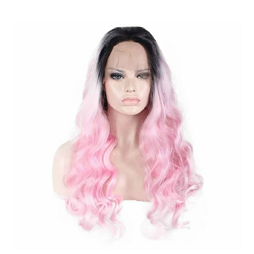 Ombre Pink Beauty LaceFront Wig Wig 22-24inches - Thumbnail 3