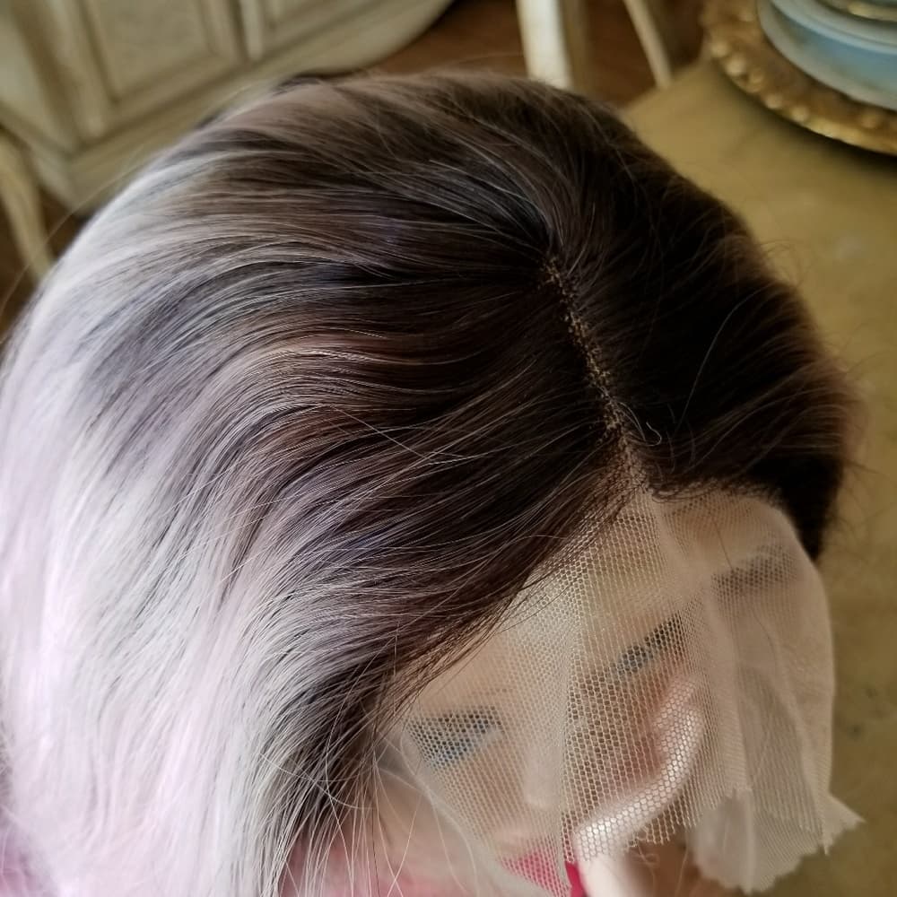 Ombre Pink Beauty LaceFront Wig Wig 22-24inches - Thumbnail 2