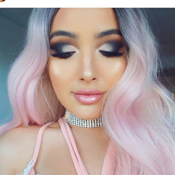 Ombre Pink Beauty LaceFront Wig Wig 22-24inches - Thumbnail 9