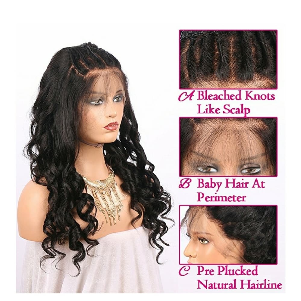 Curly Wavy Lacefront Wig 22-24inches - Thumbnail 3