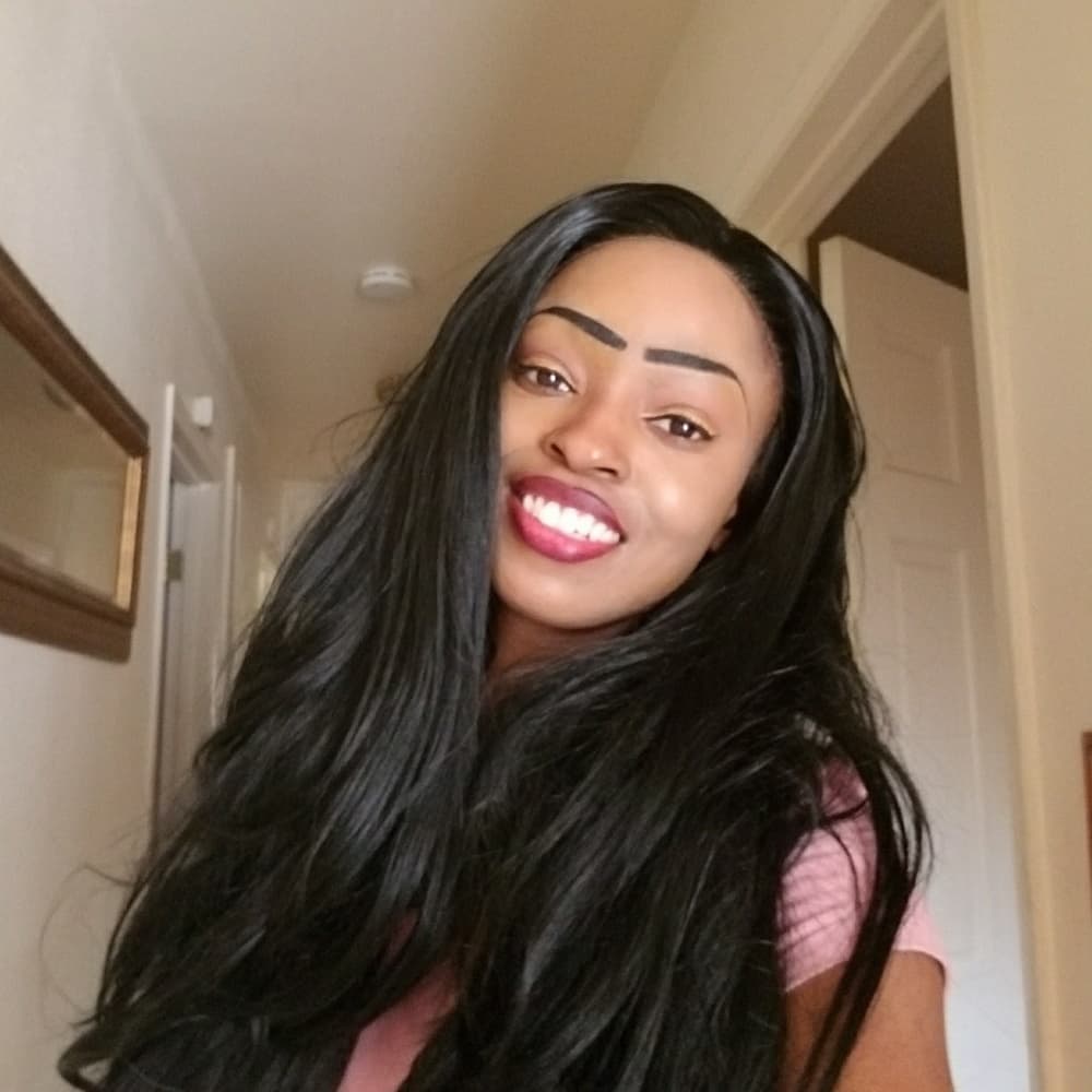 Used Straight Black Layered LaceFront Wig 28 - Thumbnail 2
