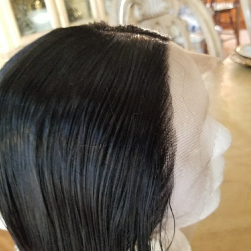 Ombre Black Gray Beauty LaceFront Wig Wig 22-26inc - Thumbnail 3