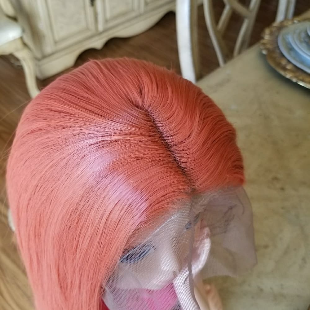 Pumpkin Orange Beauty Lacefront Wig 24-26inches - Thumbnail 2