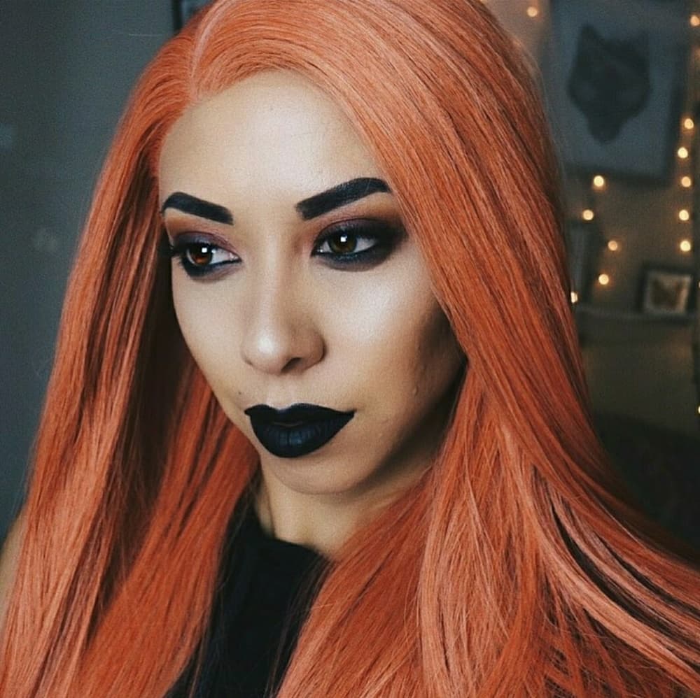 Pumpkin Orange Beauty Lacefront Wig 24-26inches - Thumbnail 8