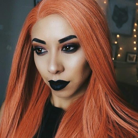 Pumpkin Orange Beauty Lacefront Wig 24-26inches - Thumbnail 9