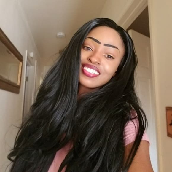 Used Straight Black Layered LaceFront Wig 28 - Thumbnail 6