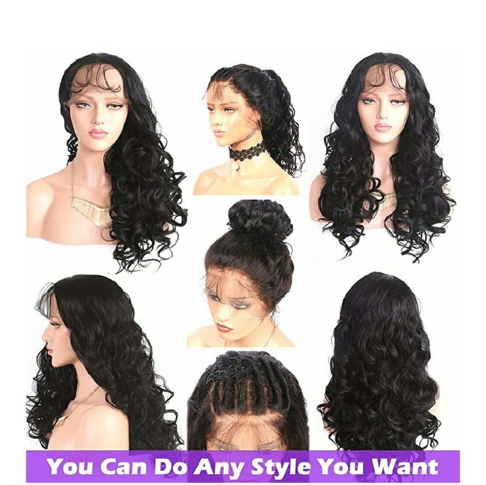 Curly Wavy Lacefront Wig 22-24inches - Thumbnail 4