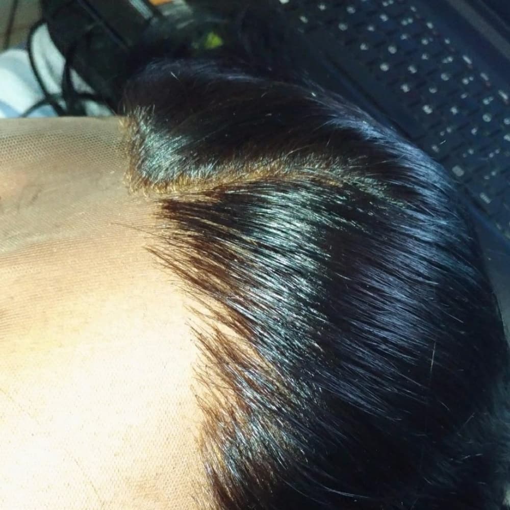 Virgin Brazilian 360 Lace Band Frontal 14 inches - Thumbnail 6