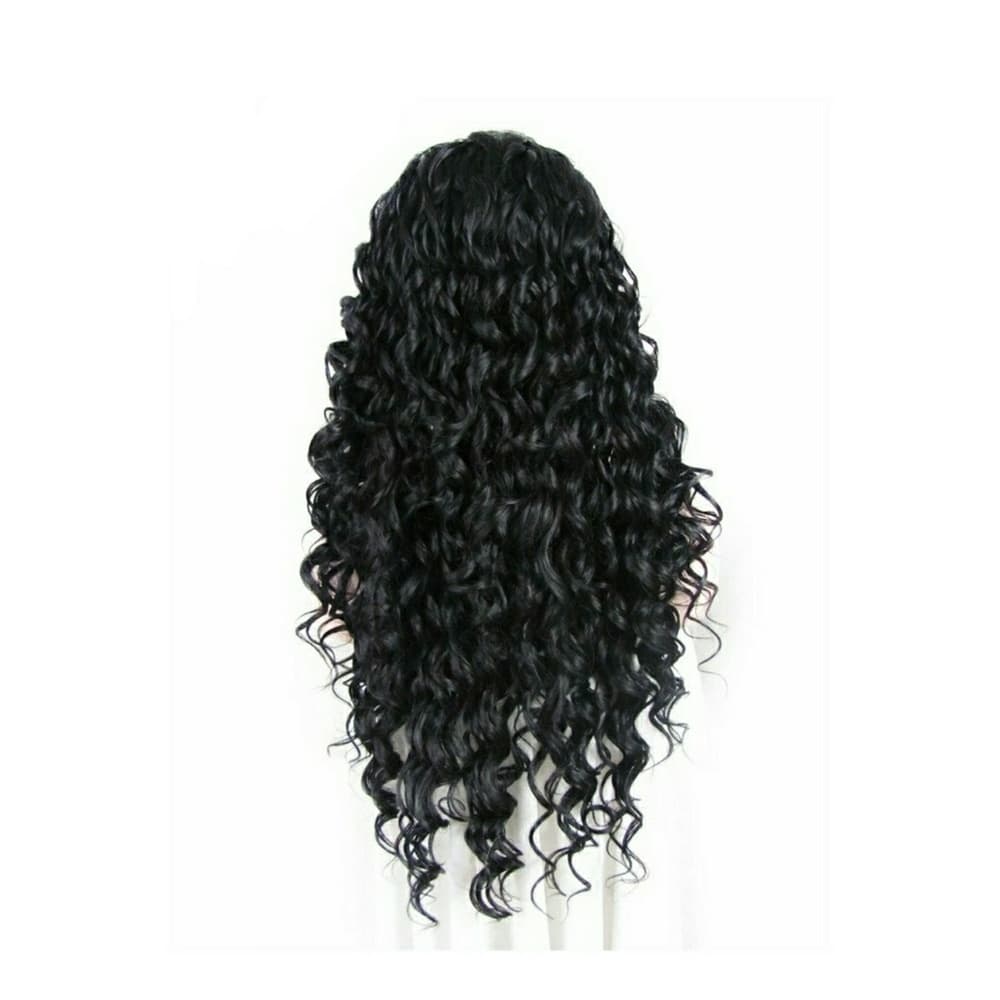 Black Curly Beauty Lacefront Wig Wig 24-26 inches - Thumbnail 2
