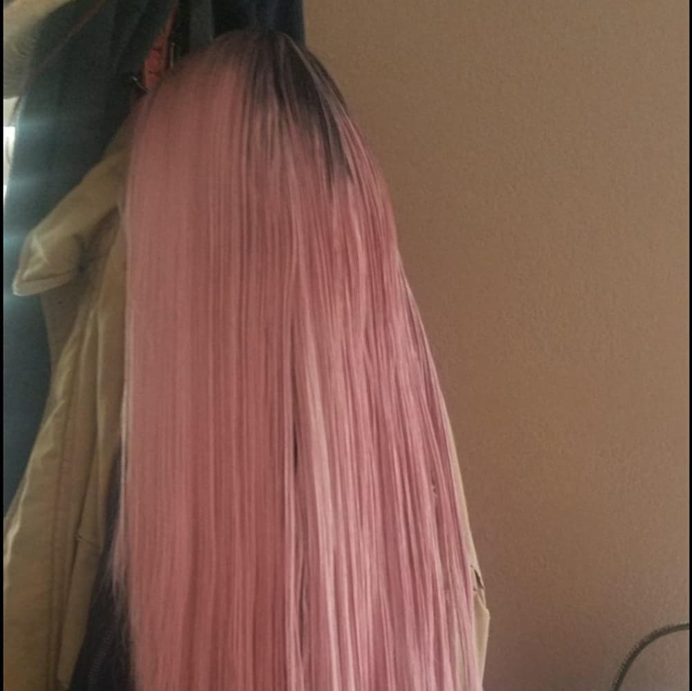 Ombre Pink Beauty Wig - Thumbnail 4