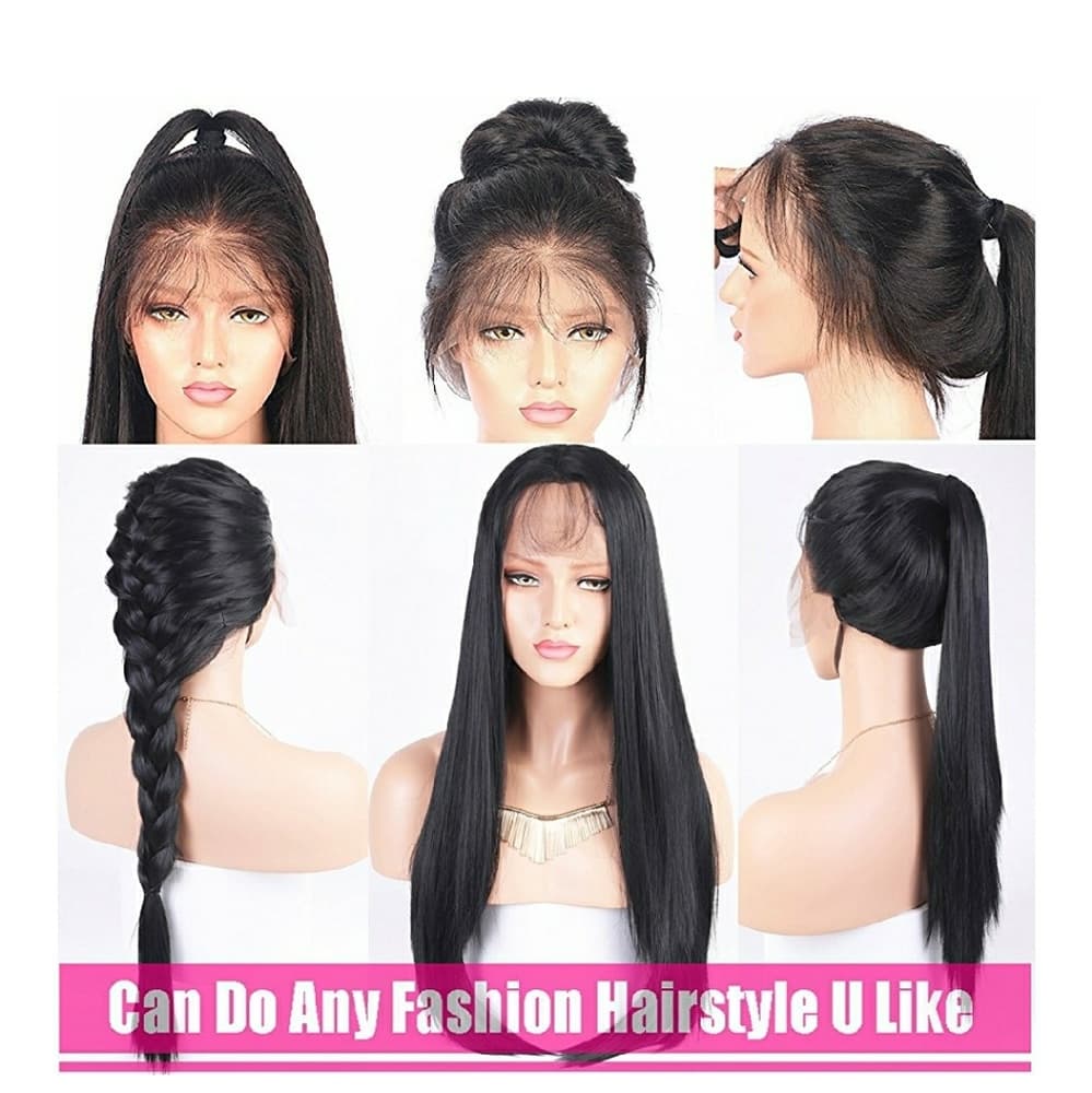 Black Straight Lacefront Wig 22-24 inches!! - Thumbnail 6