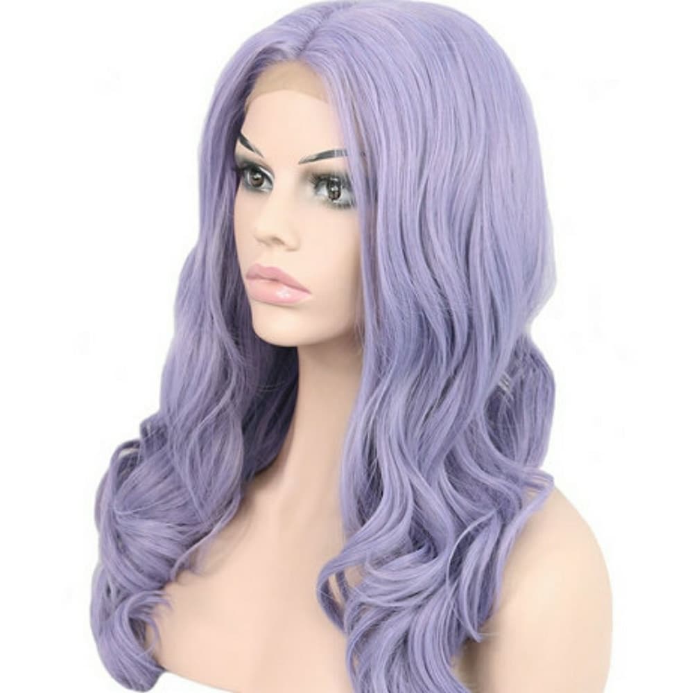 Lilac Purple Beauty Lacefront Wig 22-24inches - Thumbnail 5