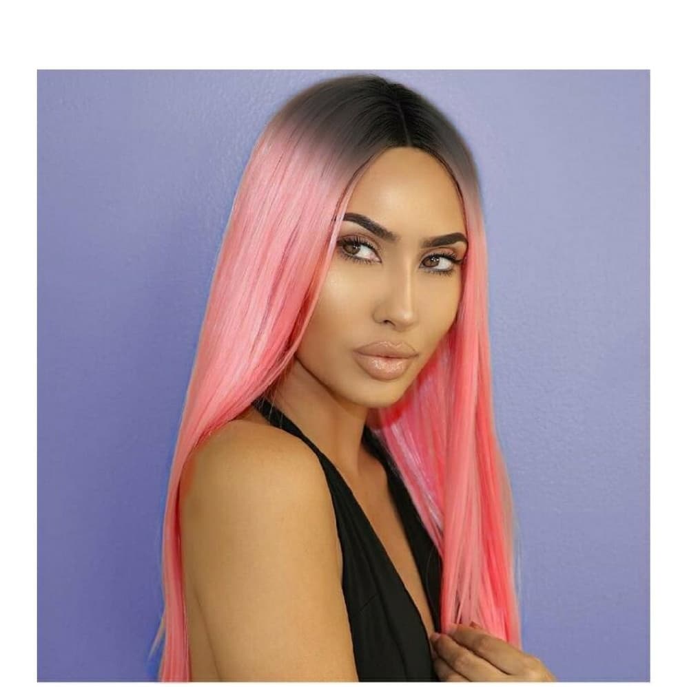 Ombre Pink Beauty Wig - Thumbnail 5