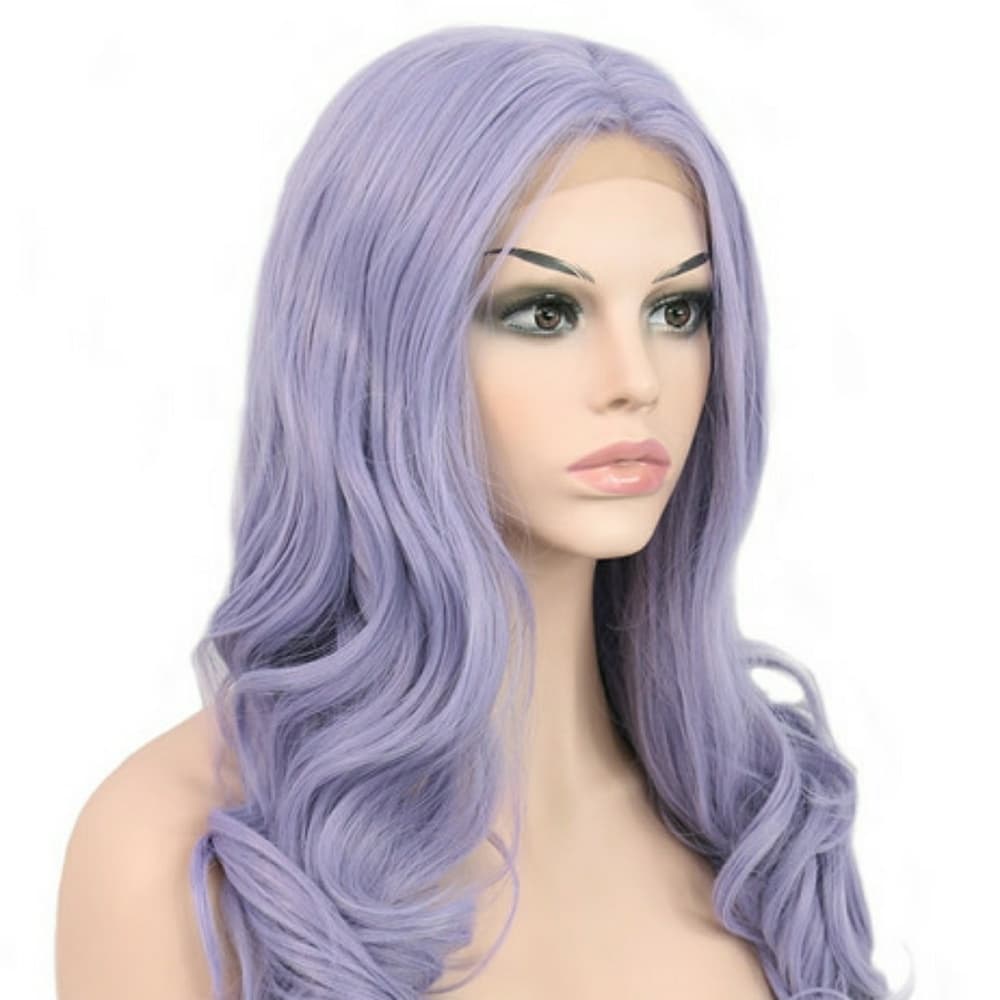 Lilac Purple Beauty Lacefront Wig 22-24inches - Thumbnail 4