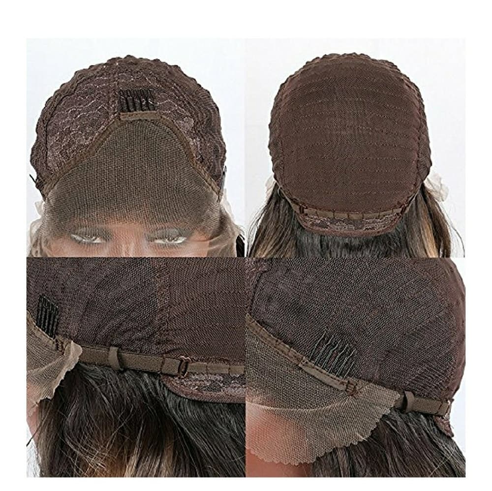 Ombre Black Gray Purple Beauty Lacefront Wig 22-26 - Thumbnail 5