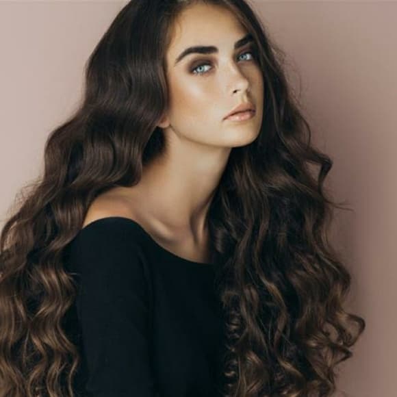 Dark Brown Wavy Beauty Lace Front Wig Wig 22-24inc - Thumbnail 3