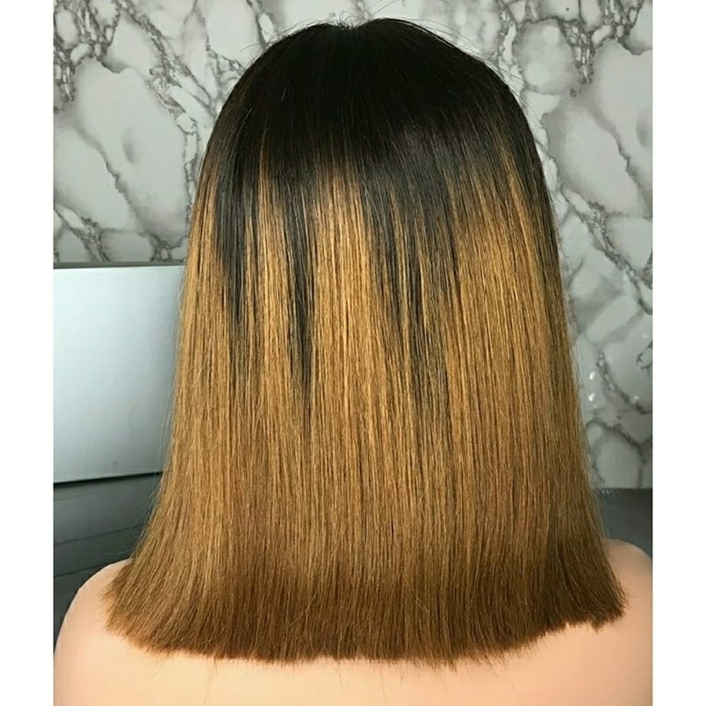 Ombre Short Bob #1b/30 Brazilian Remy - Thumbnail 3