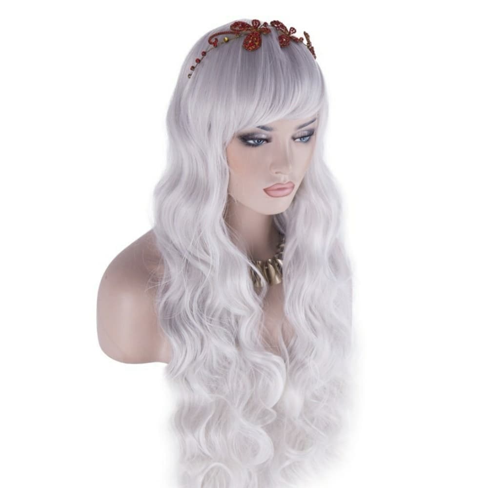 White Wavy Beauty Wig 24-28 inches!! - Thumbnail 4