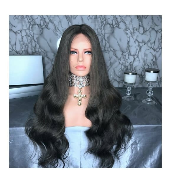 Virgin Glueless Brazilian Lacefront Wig 24-26 inch - Thumbnail 6