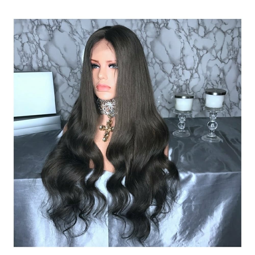 Virgin Glueless Brazilian Lacefront Wig 24-26 inch