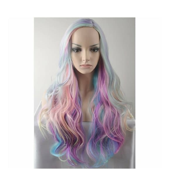 Rainbow Pastel Beauty Wig - Thumbnail 5