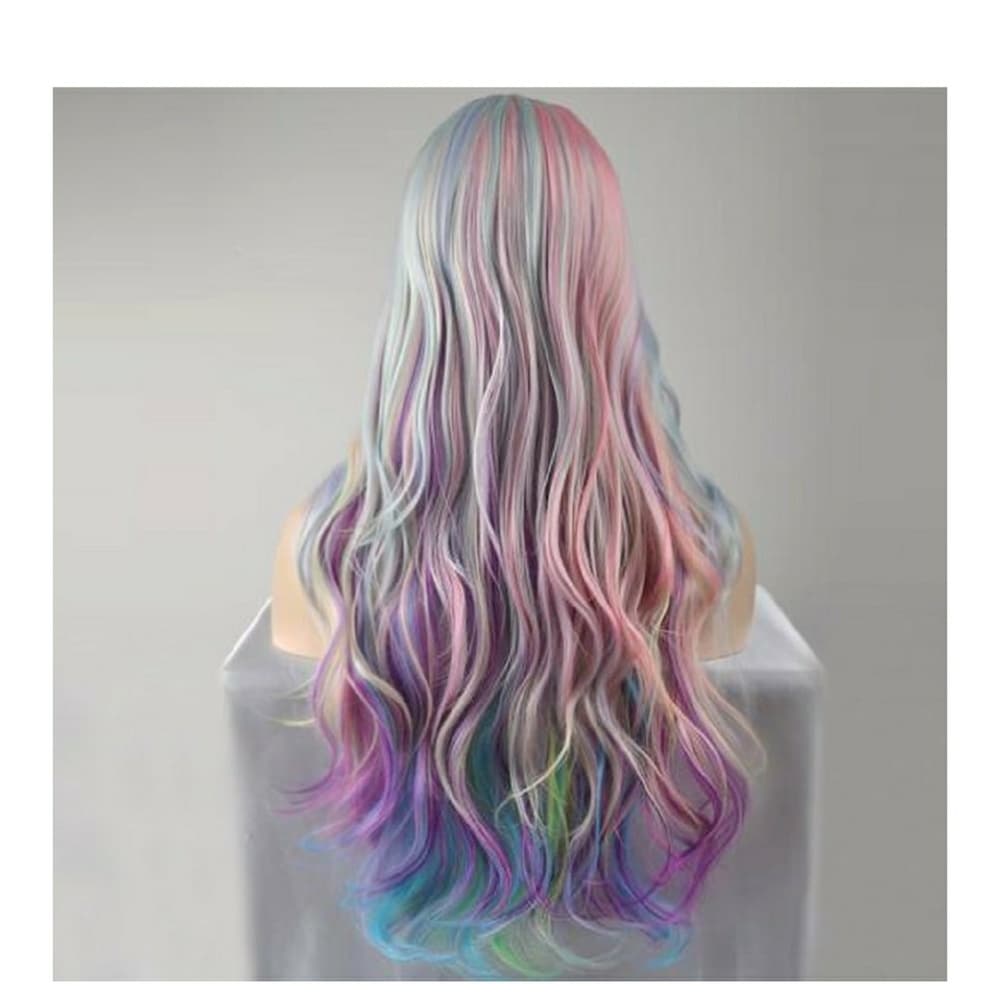 Rainbow Pastel Beauty Wig - Thumbnail 2
